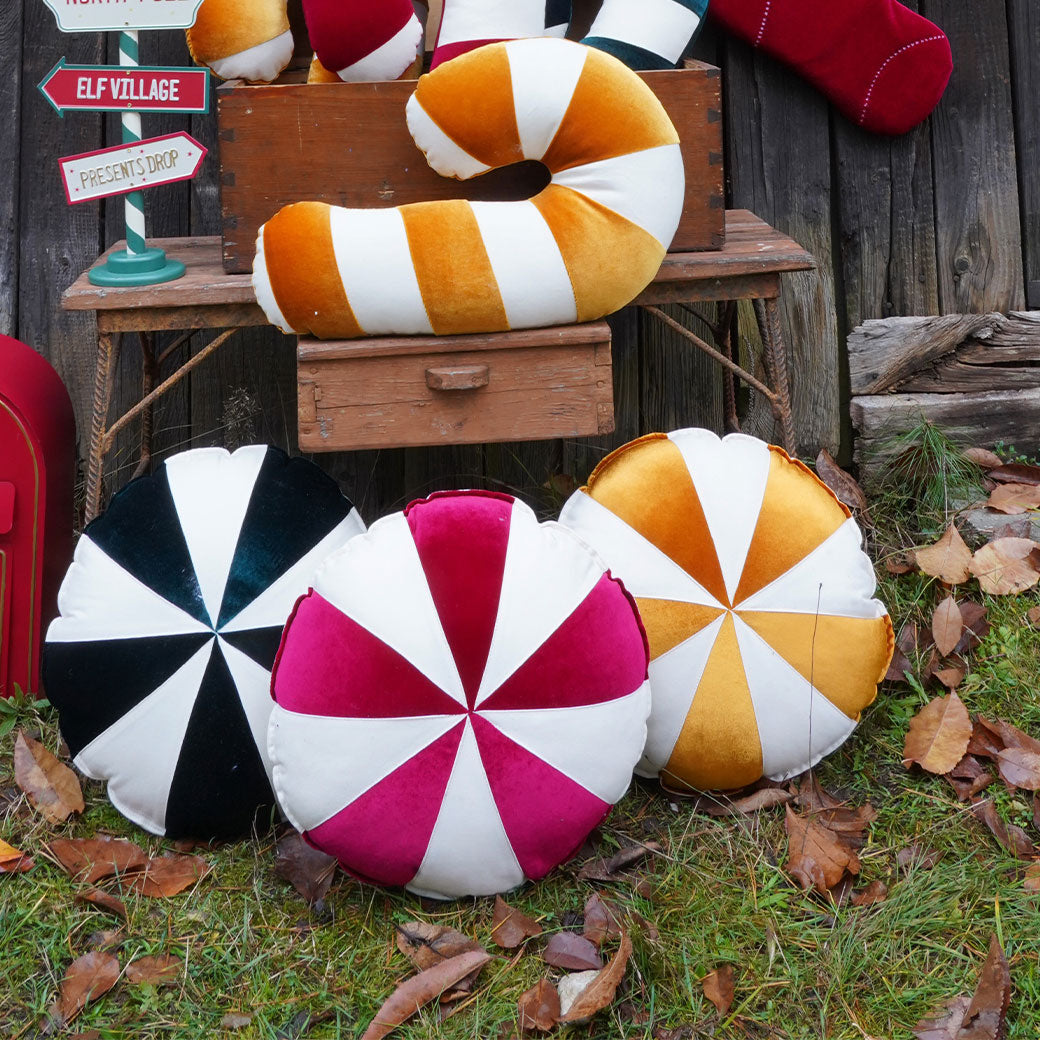 Round Patchwork Pillow