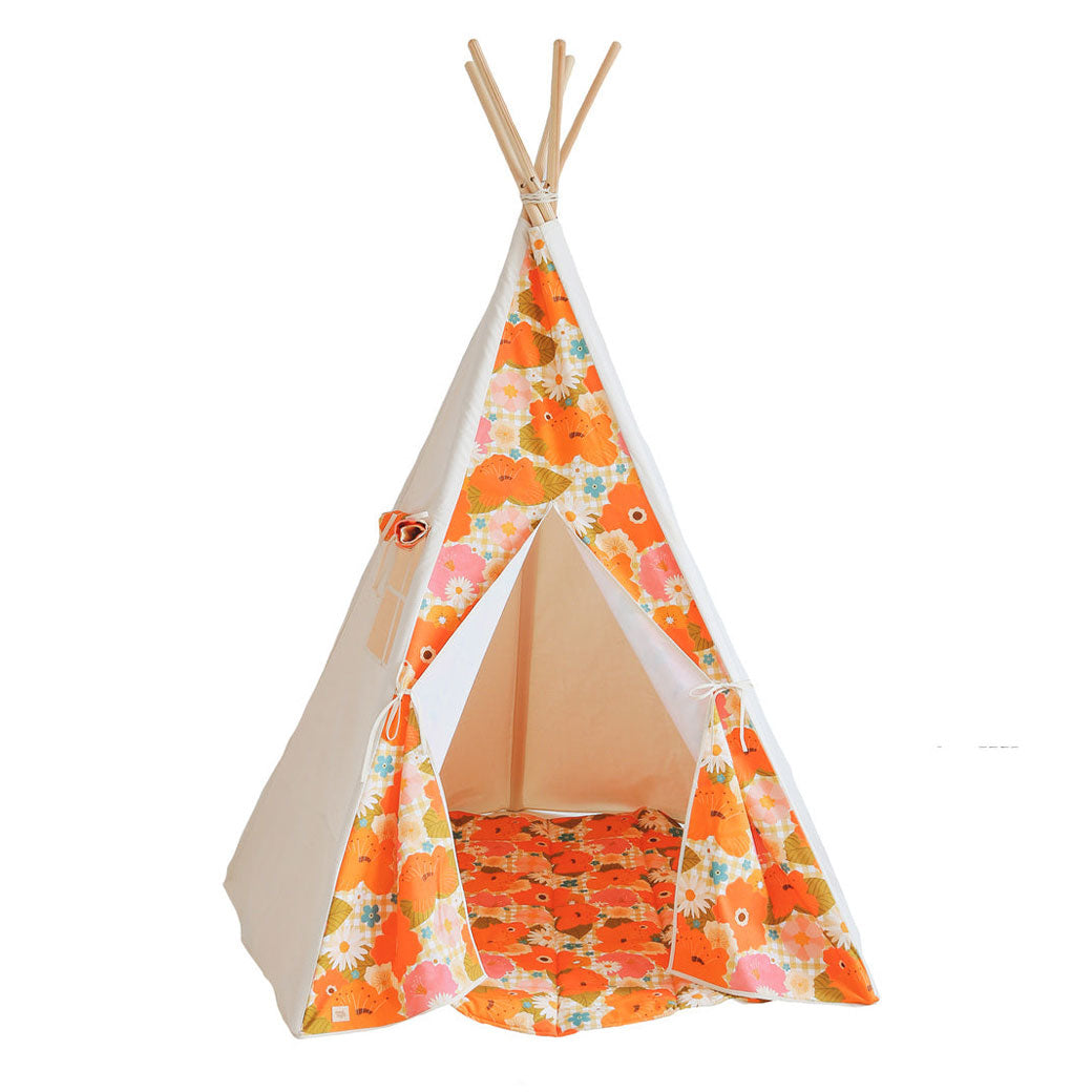 Moi Mili Teepee Tent with Pattern and Mat Set | Modern Nursery™