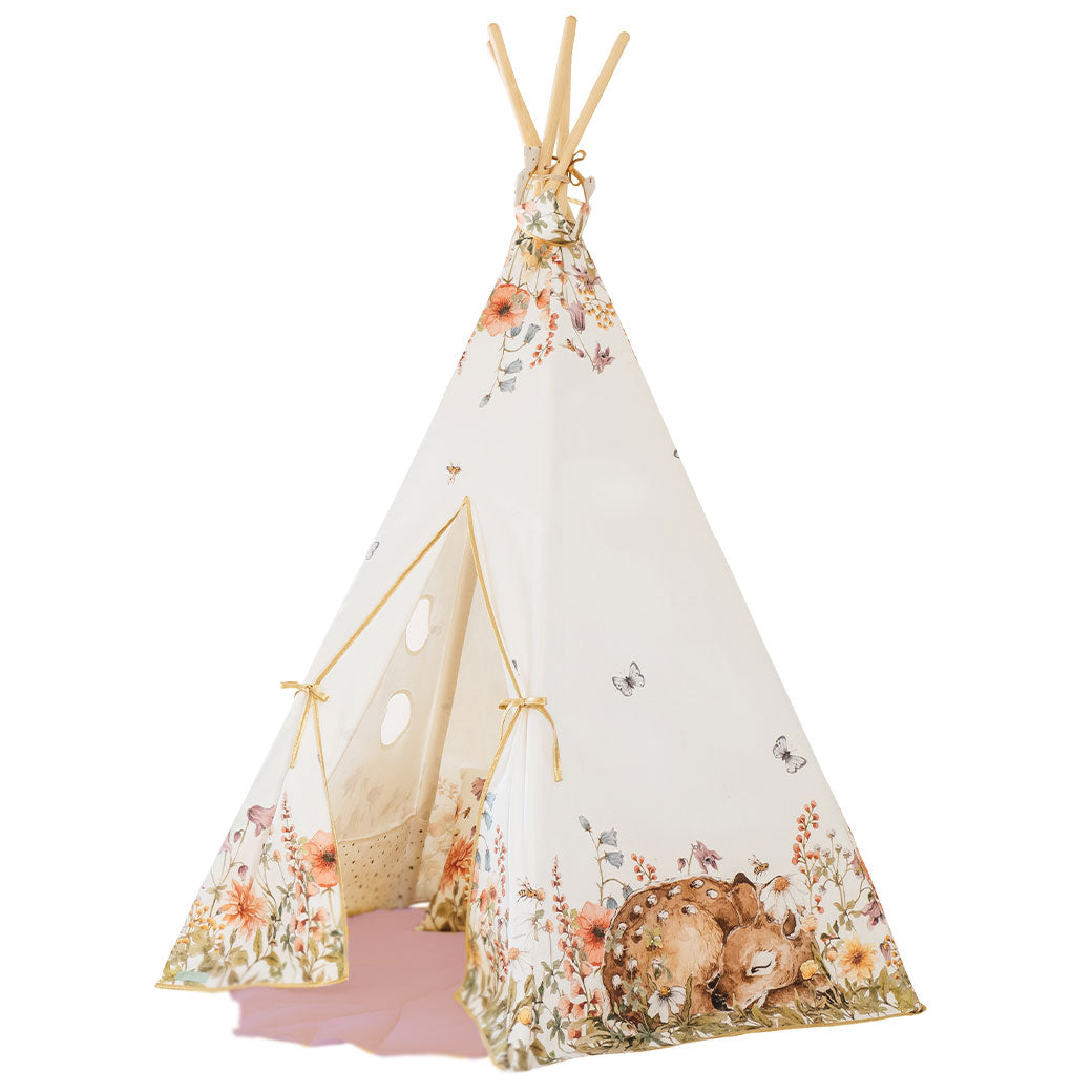 Moi Mili Teepee Tent with Pattern and Mat Set | Modern Nursery™