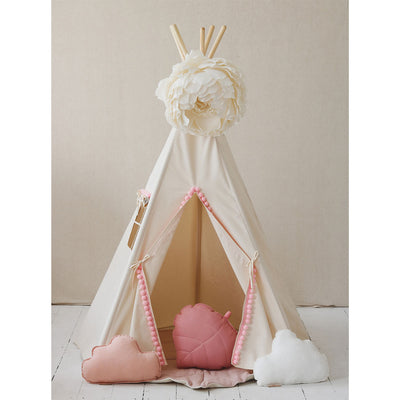 Teepee with Pompoms and Mat Set