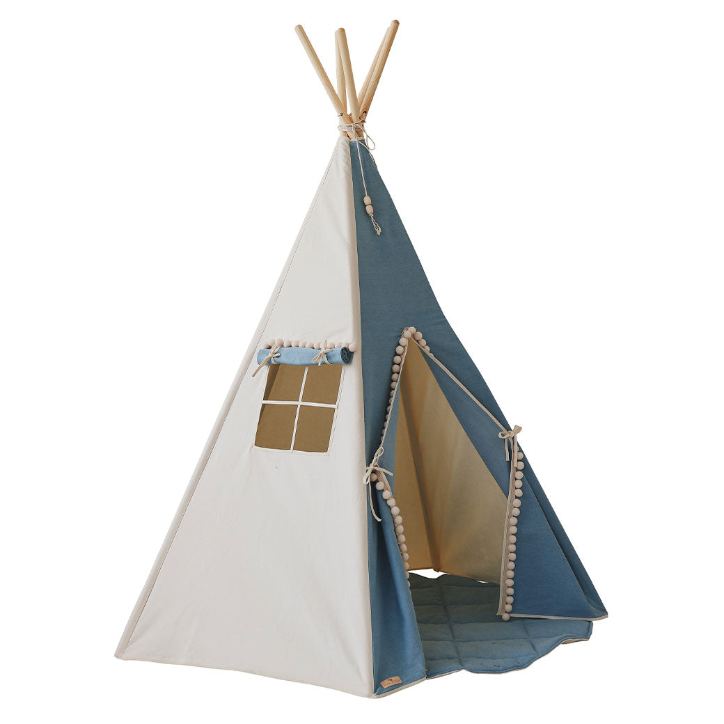 Moi Mili Teepee with Pompoms and Mat Set Modern Nursery™