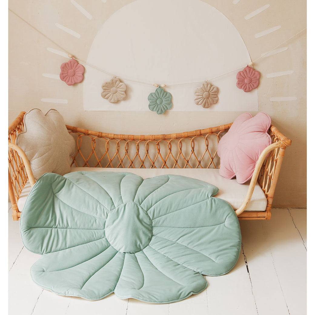Moi Mili Velvet Flower Mat | Modern Nursery™
