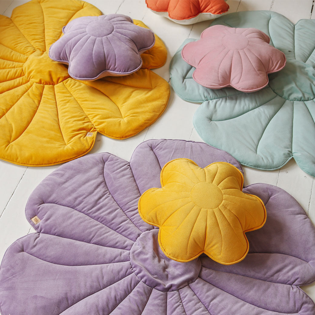Moi Mili Velvet Flower Mat | Modern Nursery™