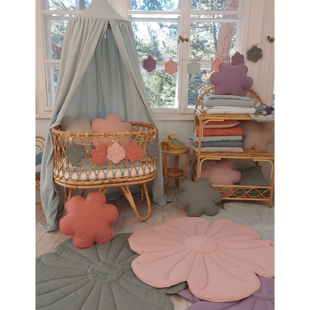 Moi Mili Velvet Flower Mat | Modern Nursery™