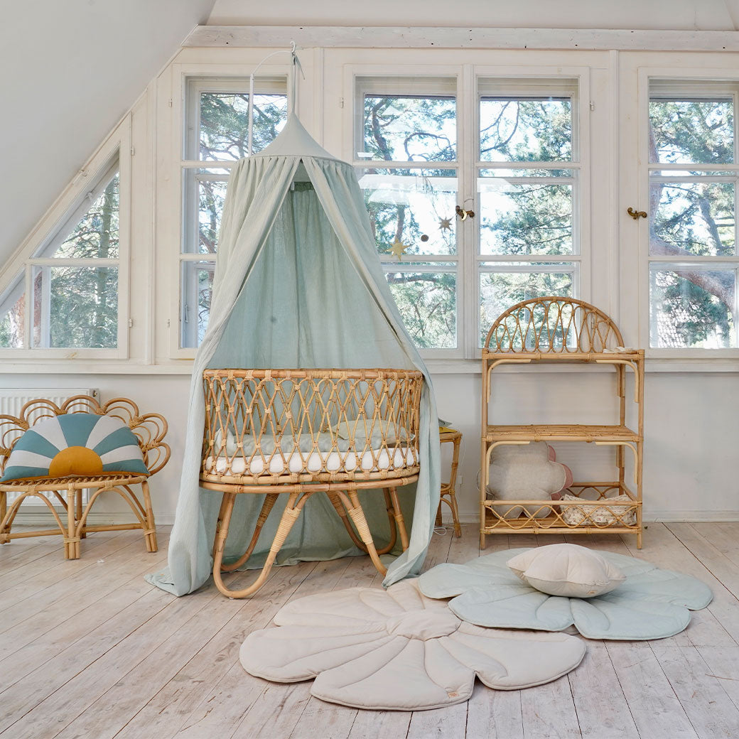 Moi Mili Velvet Flower Mat | Modern Nursery™
