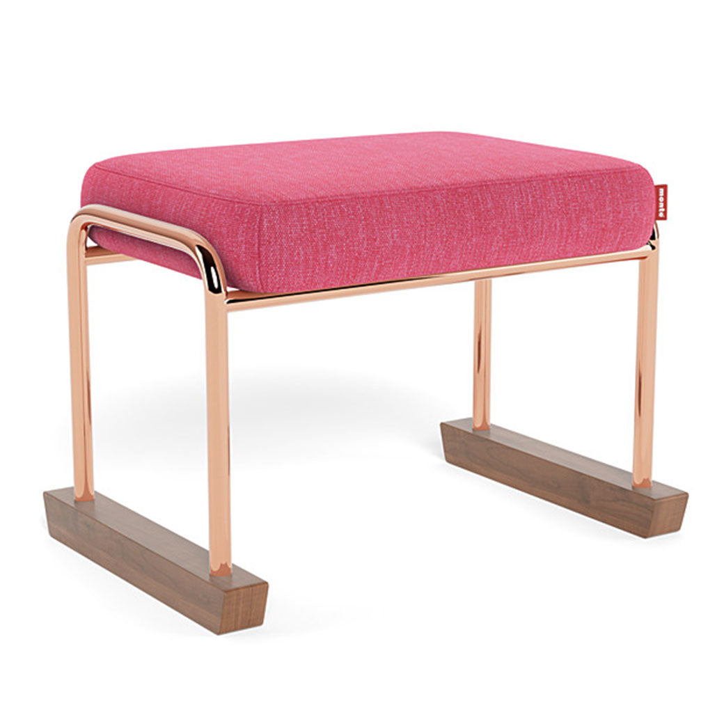 Monte Jackson Ottoman in -- Color_Hot Pink _ Rose Gold Copper