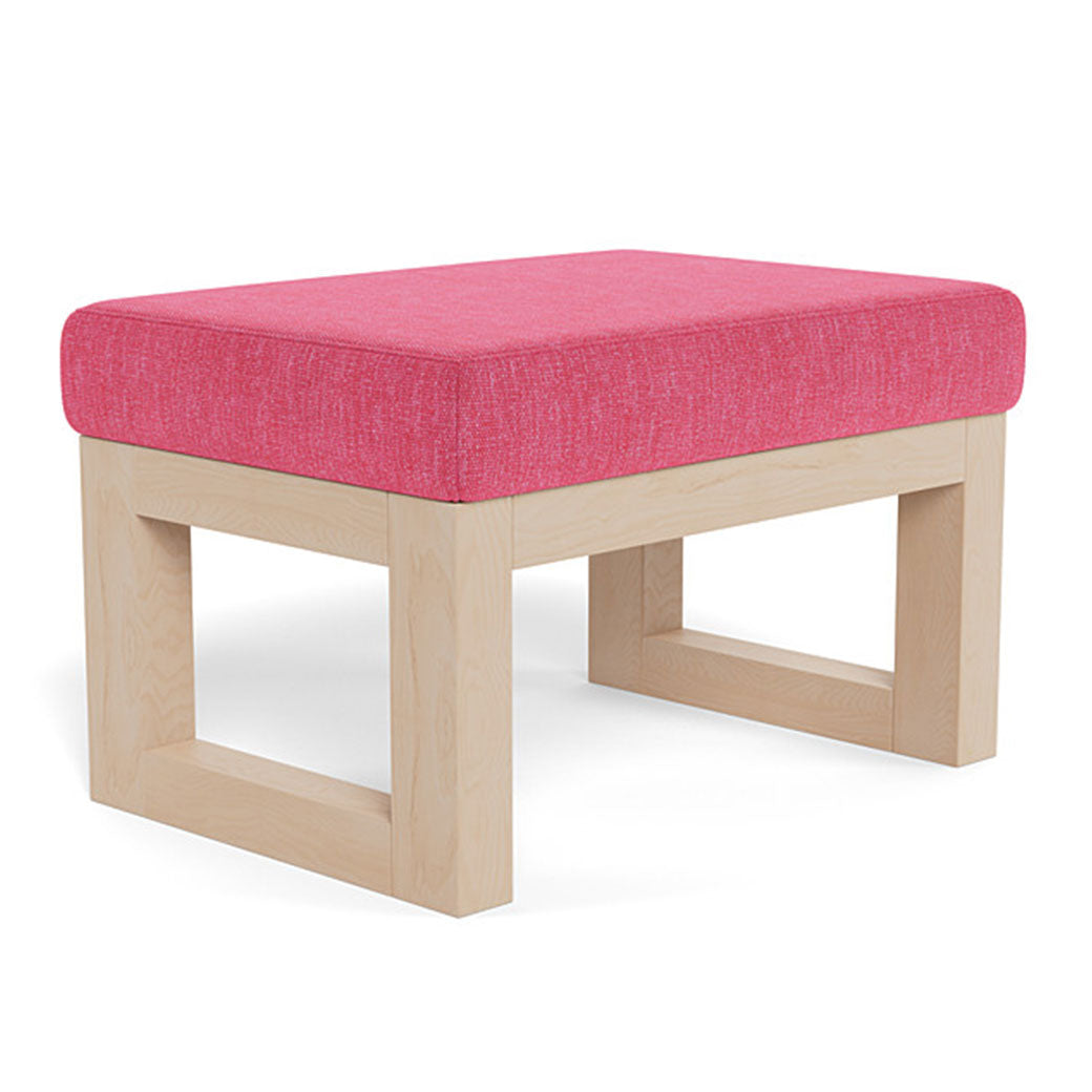 Monte Joya Ottoman in -- Color_Hot Pink _ Clear Maple