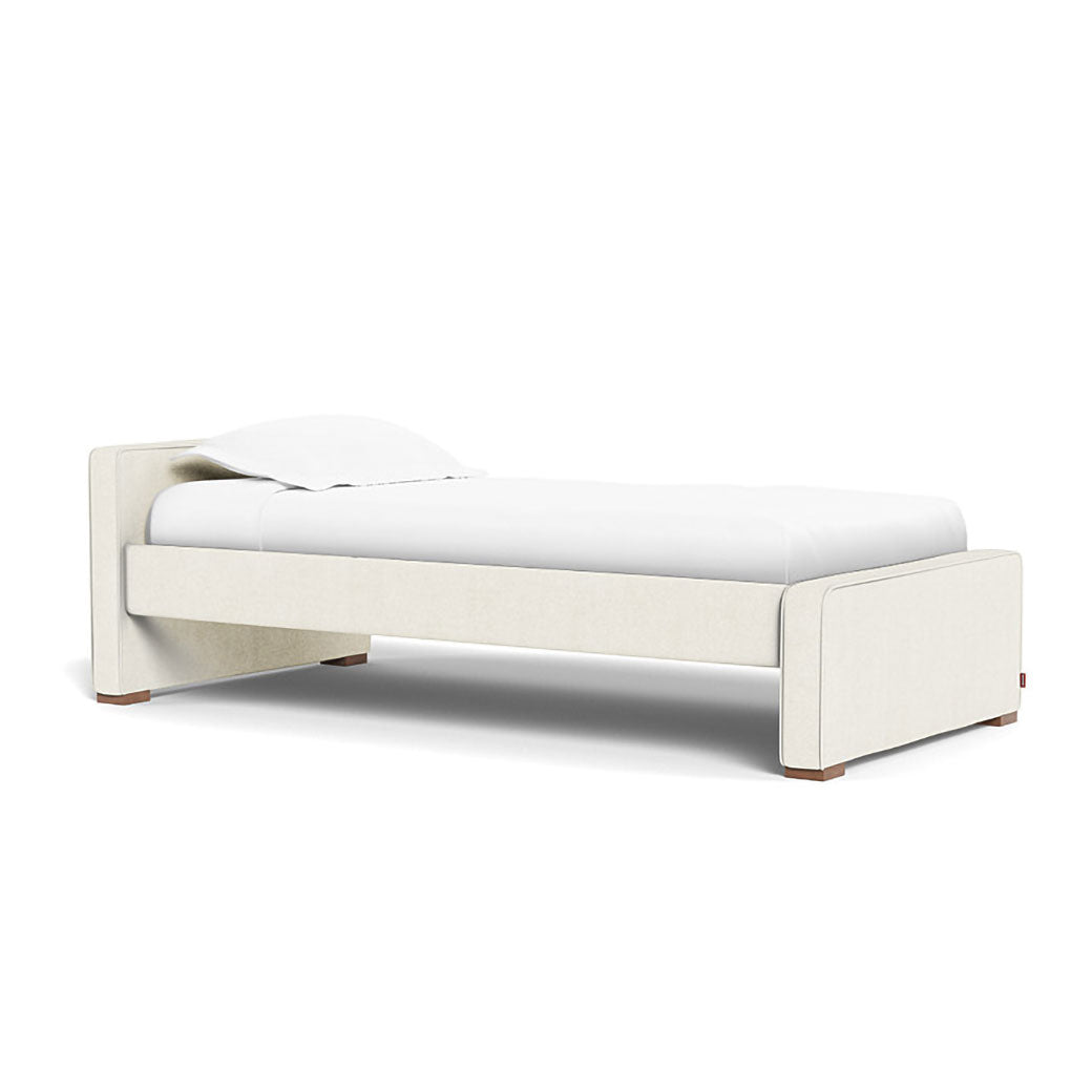 Monte Dorma Bed with low headboard and low footboard in -- Color_Ivory Boucle _ Low _ Low
