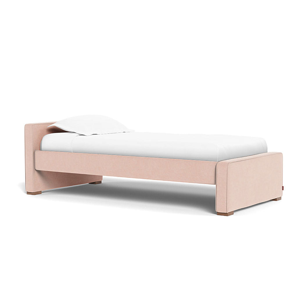 Monte Dorma Bed with low headboard and low footboard in -- Color_Performance Heathered Petal Pink _ Low _ Low