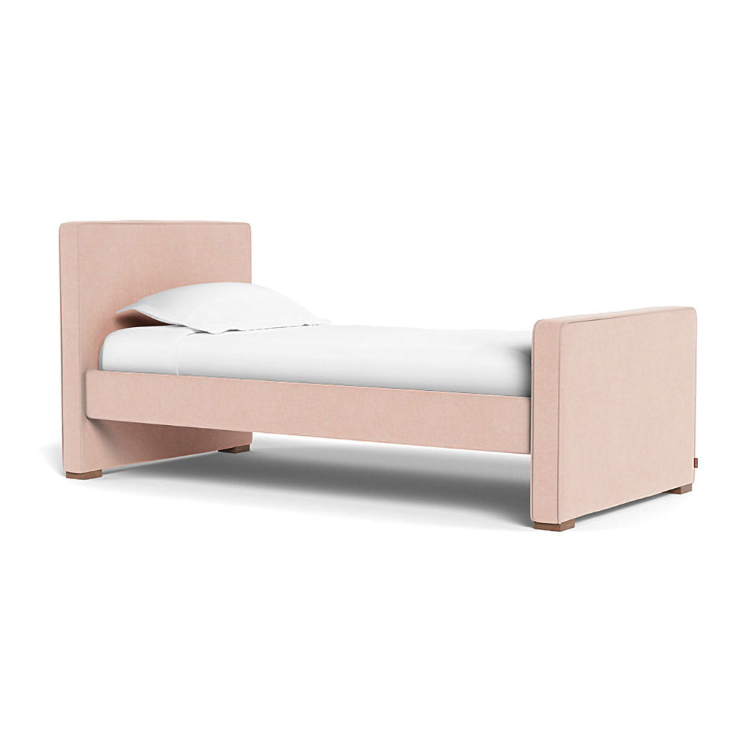Monte Dorma Bed with high headboard and high footboard in -- Color_Performance Heathered Petal Pink _ High _ High