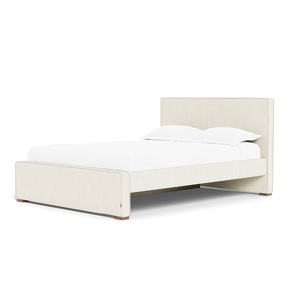 Right side of Monte Dorma Queen/King Bed in -- Color_Ivory Boucle _ 1 Trundle Bed