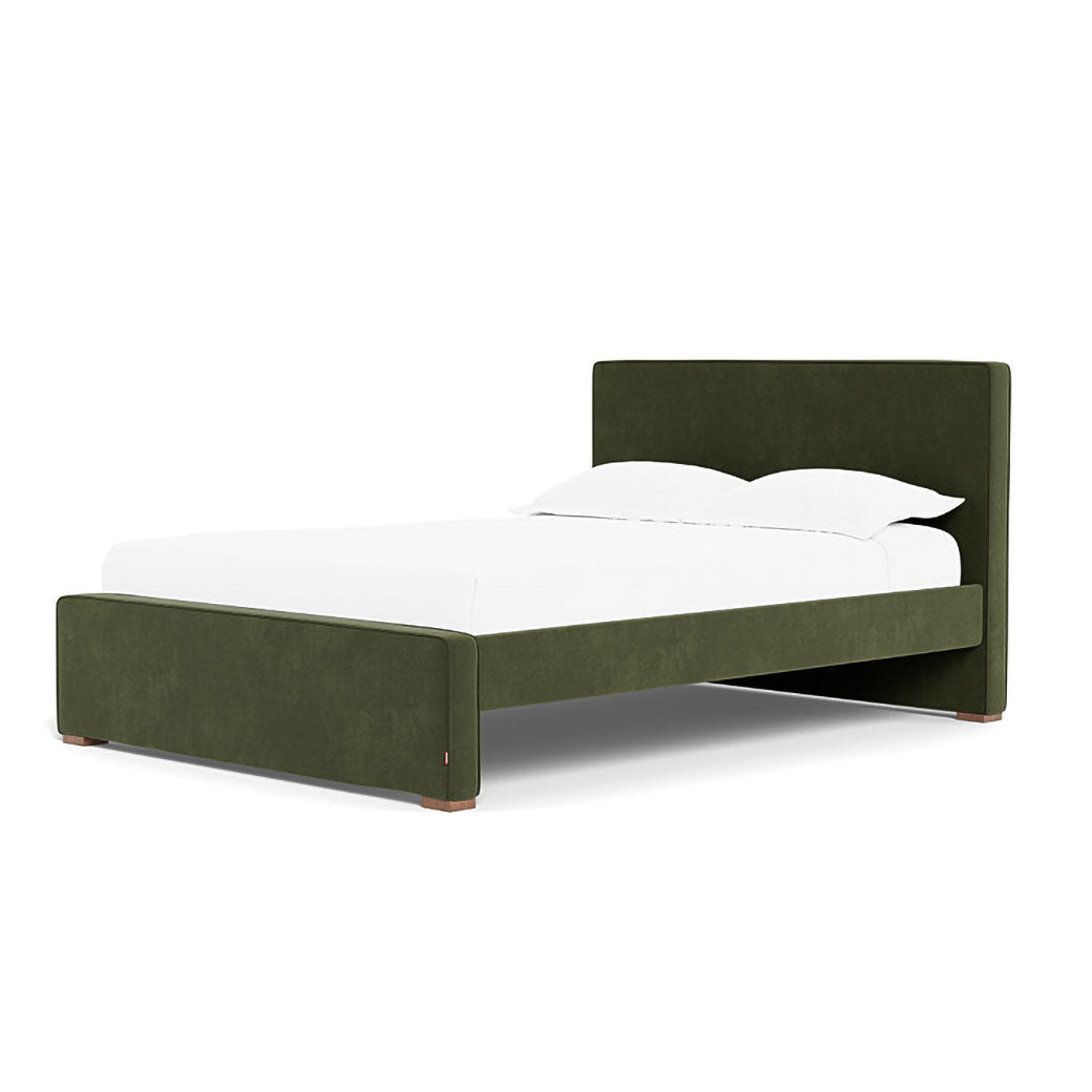Right side view of Monte Dorma Queen/King Bed in -- Color_Moss Green Velvet _ No