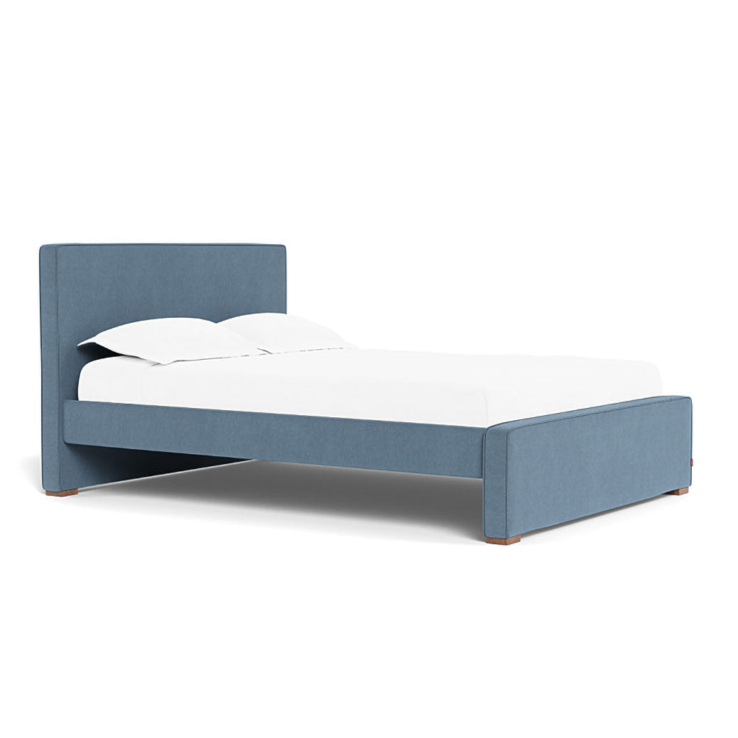 Left side view of Monte Dorma Queen/King Bed in -- Color_Performance Heathered Denim Blue _ No