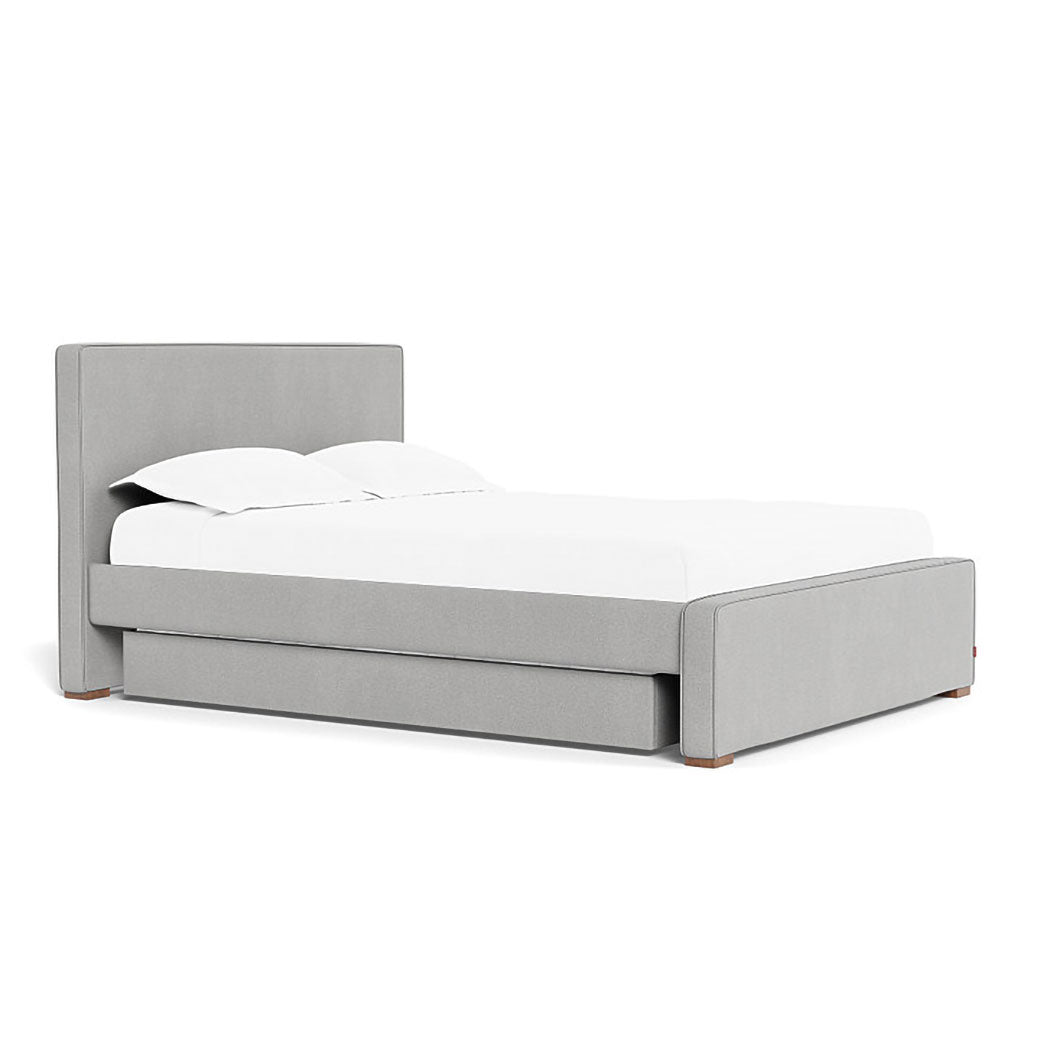 Left side of Monte Dorma Queen/King Bed in -- Color_Cloud Grey Weave _ 1 Trundle Bed