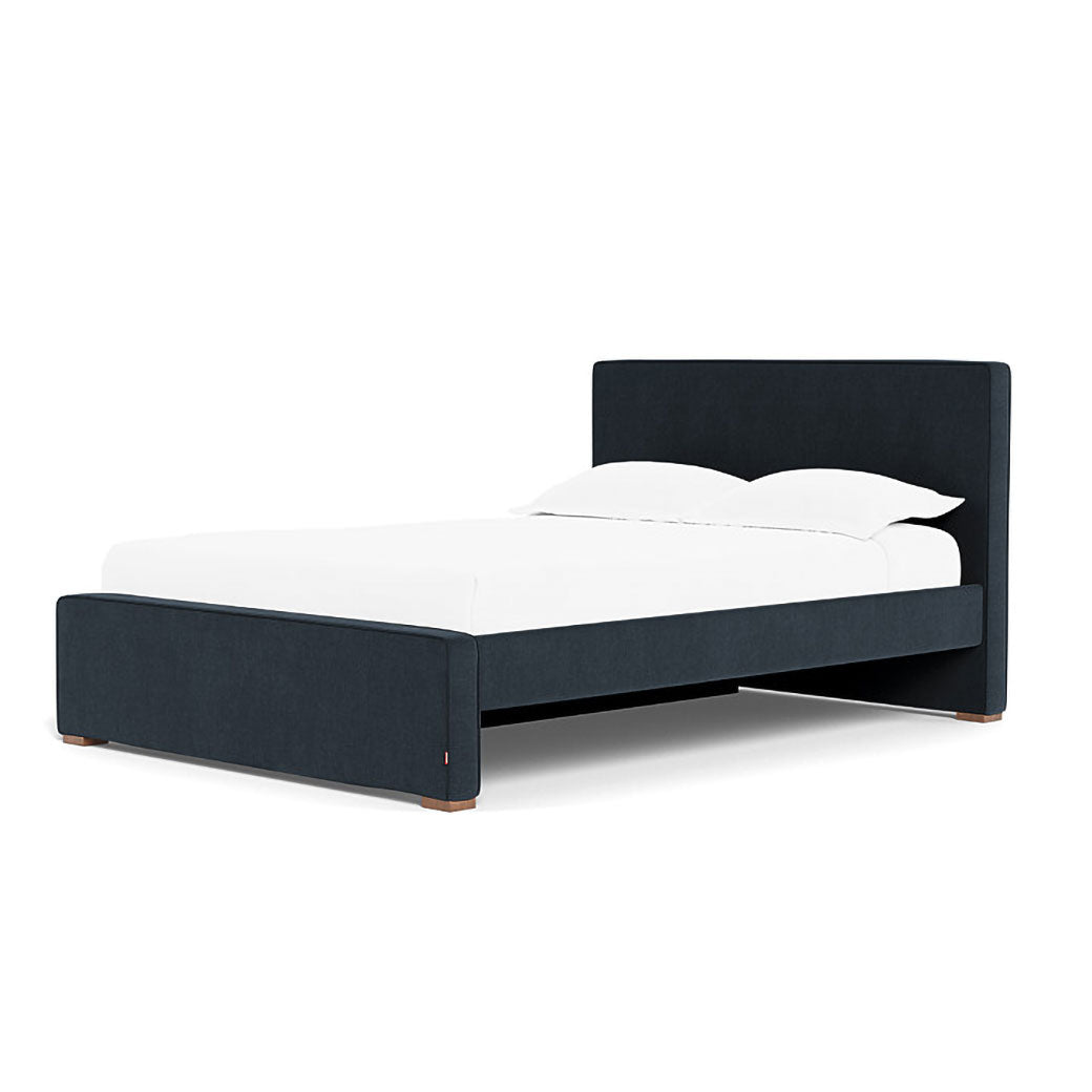 Right side of Monte Dorma Queen/King Bed in -- Color_Performance Heathered Deep Navy _ 1 Trundle Bed