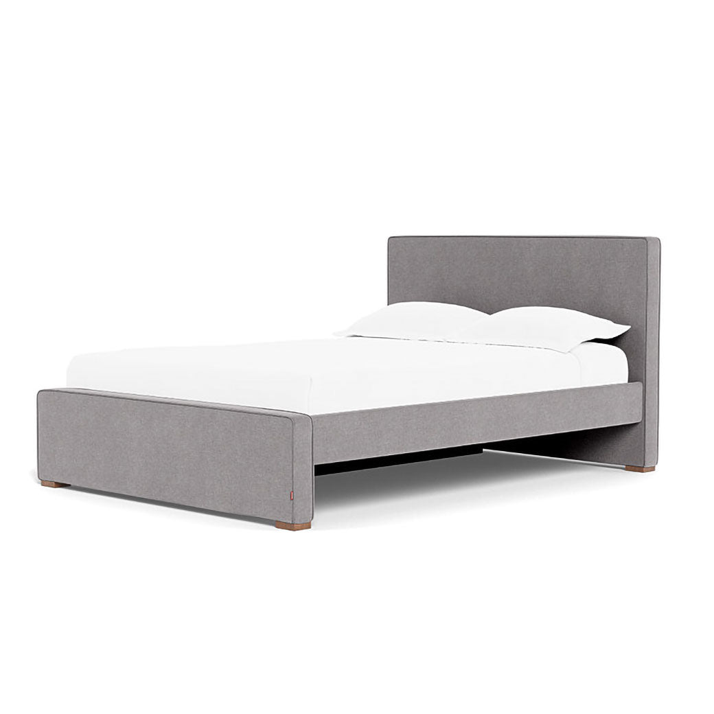 Right side of Monte Dorma Queen/King Bed in -- Color_Performance Heathered Pebble Grey _ 1 Trundle Bed