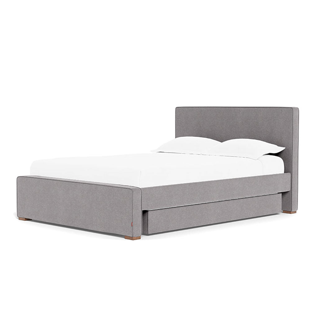 Right side of Monte Dorma Queen/King Bed in -- Color_Performance Heathered Pebble Grey _ 2 Trundle Beds