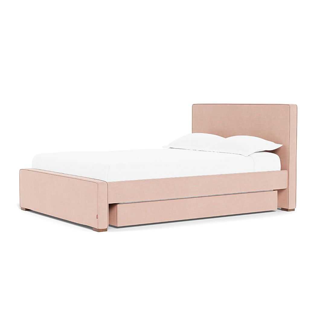 Right side of Monte Dorma Queen/King Bed in -- Color_Performance Heathered Petal Pink _ 2 Trundle Beds