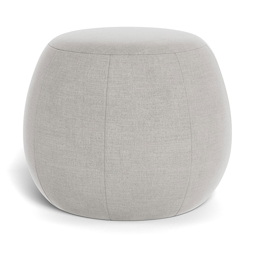 Monte Gem Pouf Ottoman in -- Color_Smoke Brushed Cotton-Linen