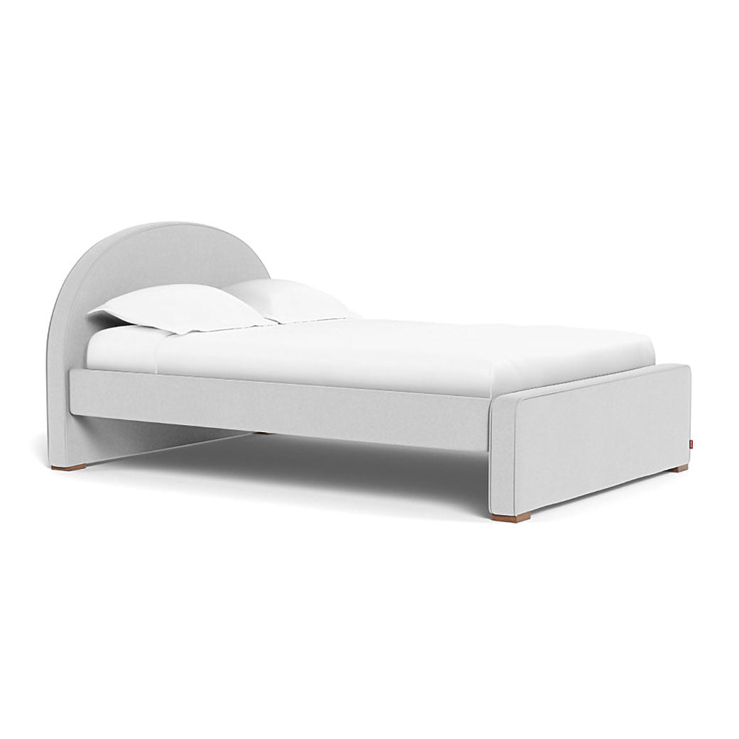 Full Monte Luna Bed in -- Color_Performance Heathered Ash _ Full _ High Headboard + Low Footboard