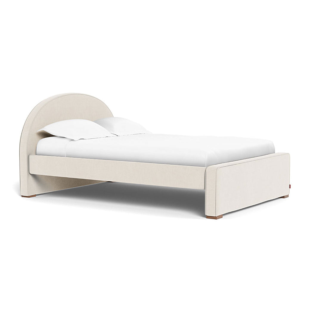 Full Monte Luna Bed in -- Color_Performance Heathered Dune _ Full _ High Headboard + Low Footboard