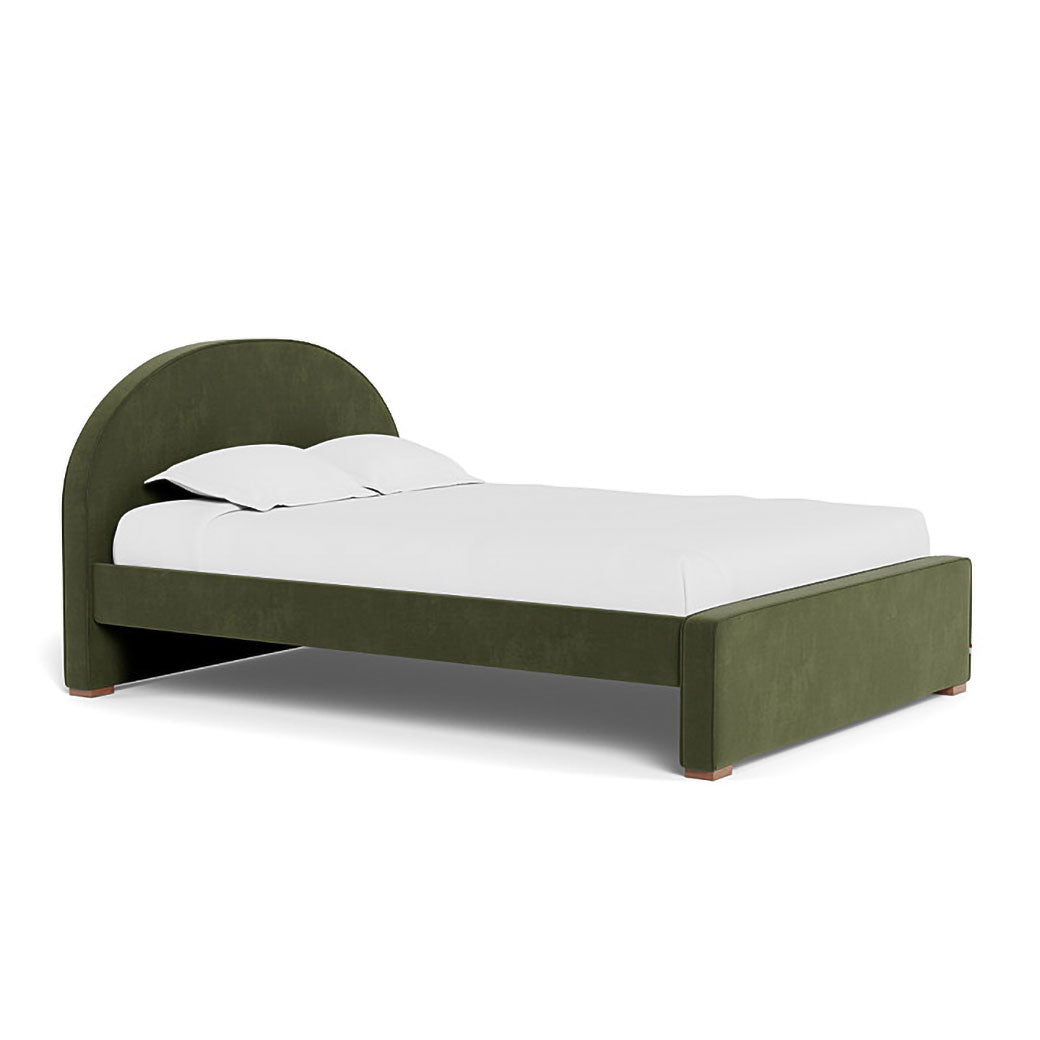Monte Luna Queen/King Bed no trundle in -- Color_Moss Green Velvet _ No