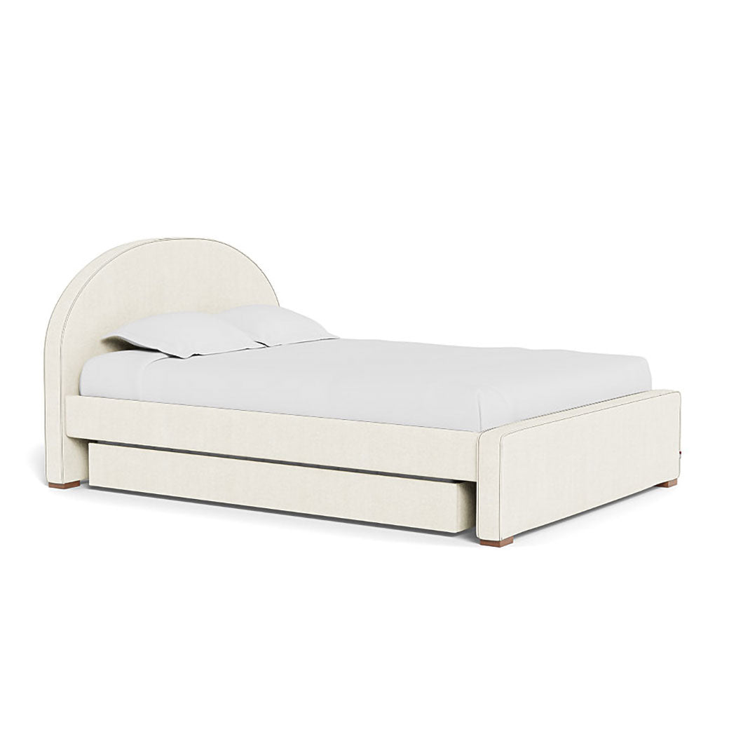 Monte Luna Queen/King Bed one trundle in -- Color_Ivory Boucle _ 1 Trundle Bed