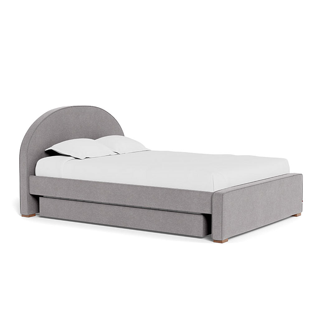 Monte Luna Queen/King Bed two trundles in -- Color_Performance Heathered Pebble Grey _ 2 Trundle Beds