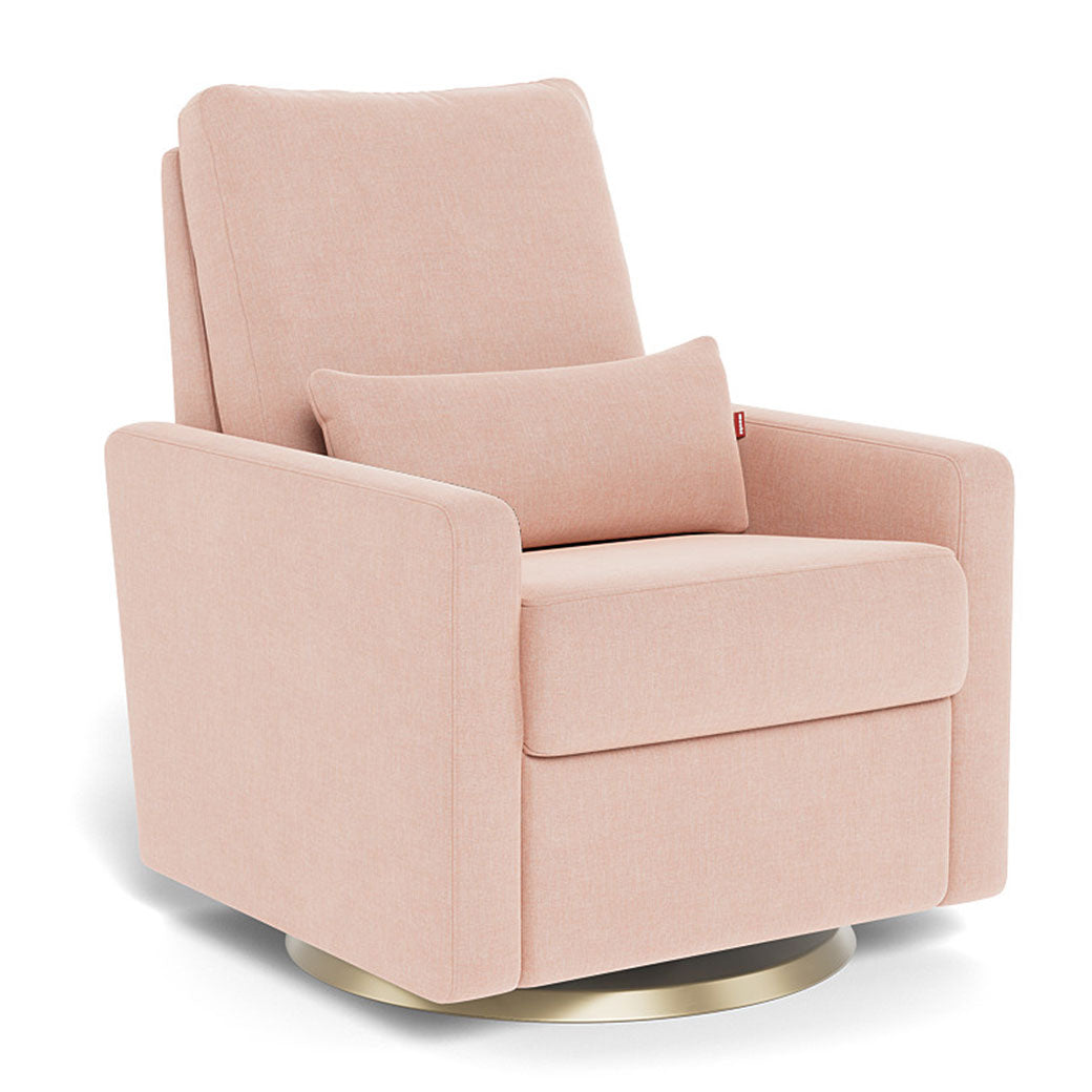 Monte Matera Glider Recliner in -- Color_Petal Pink _ Gold Swivel