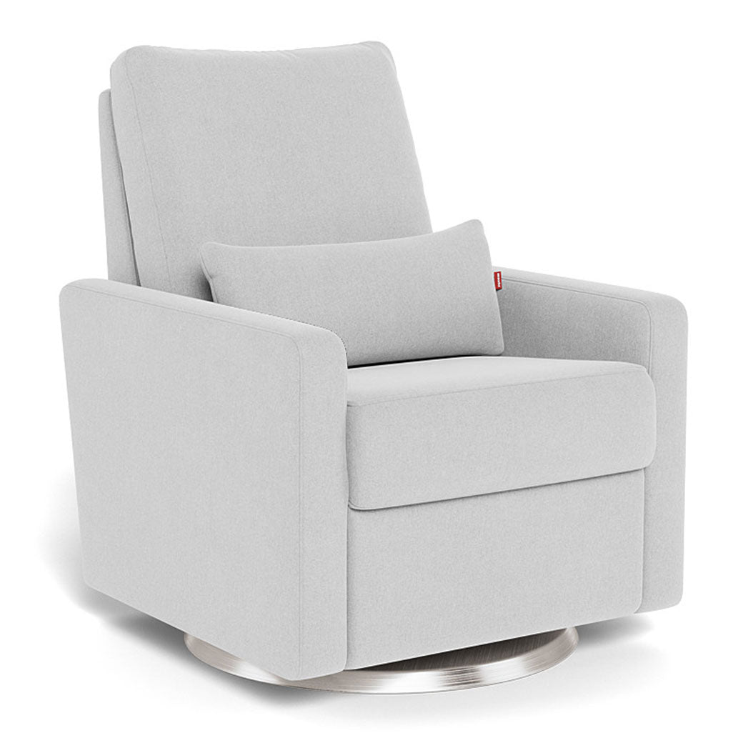 Monte Matera Glider Recliner in -- Color_Ash _ Stainless Steel Swivel