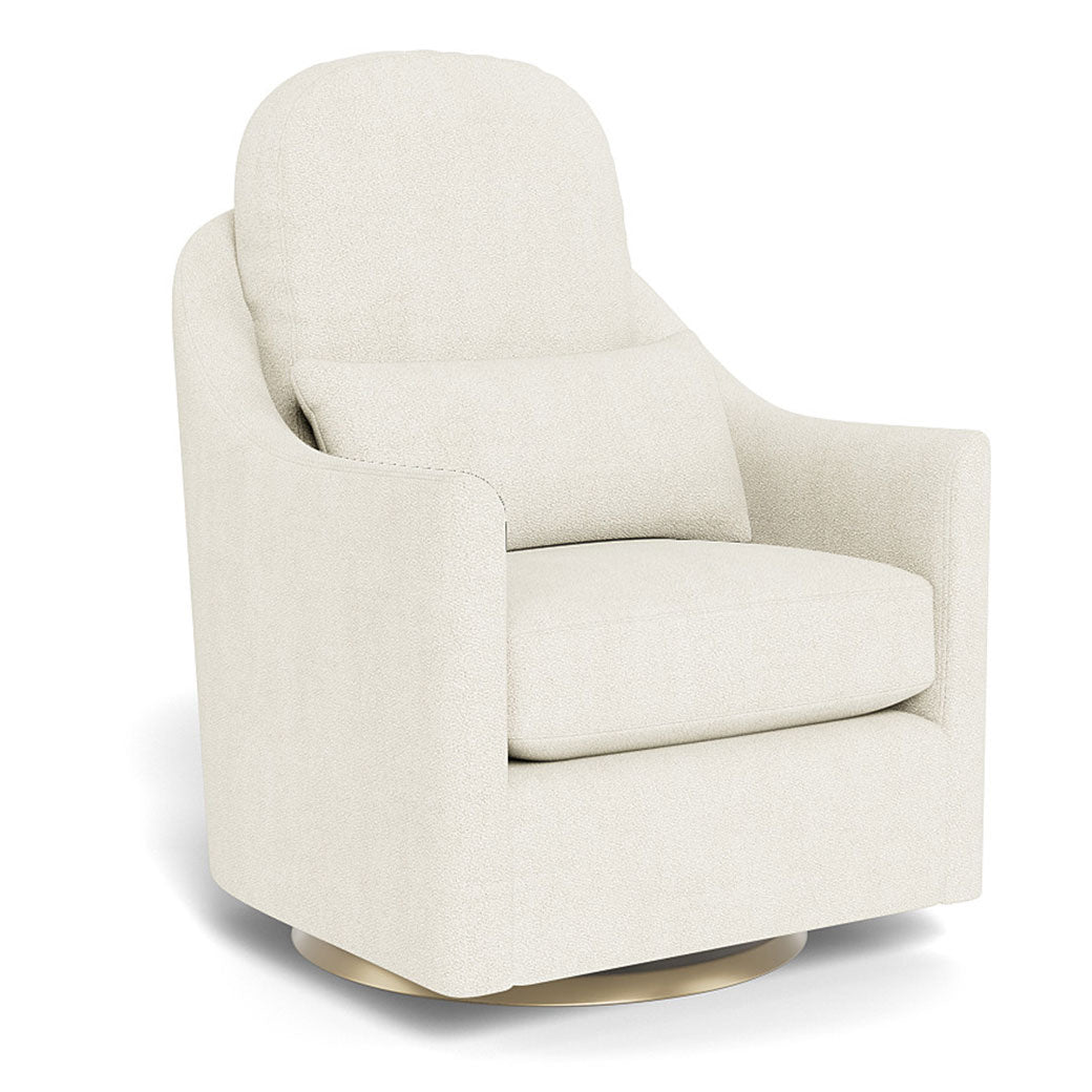 Monte Nessa Glider in -- Color_Ivory Boucle _ Gold Swivel