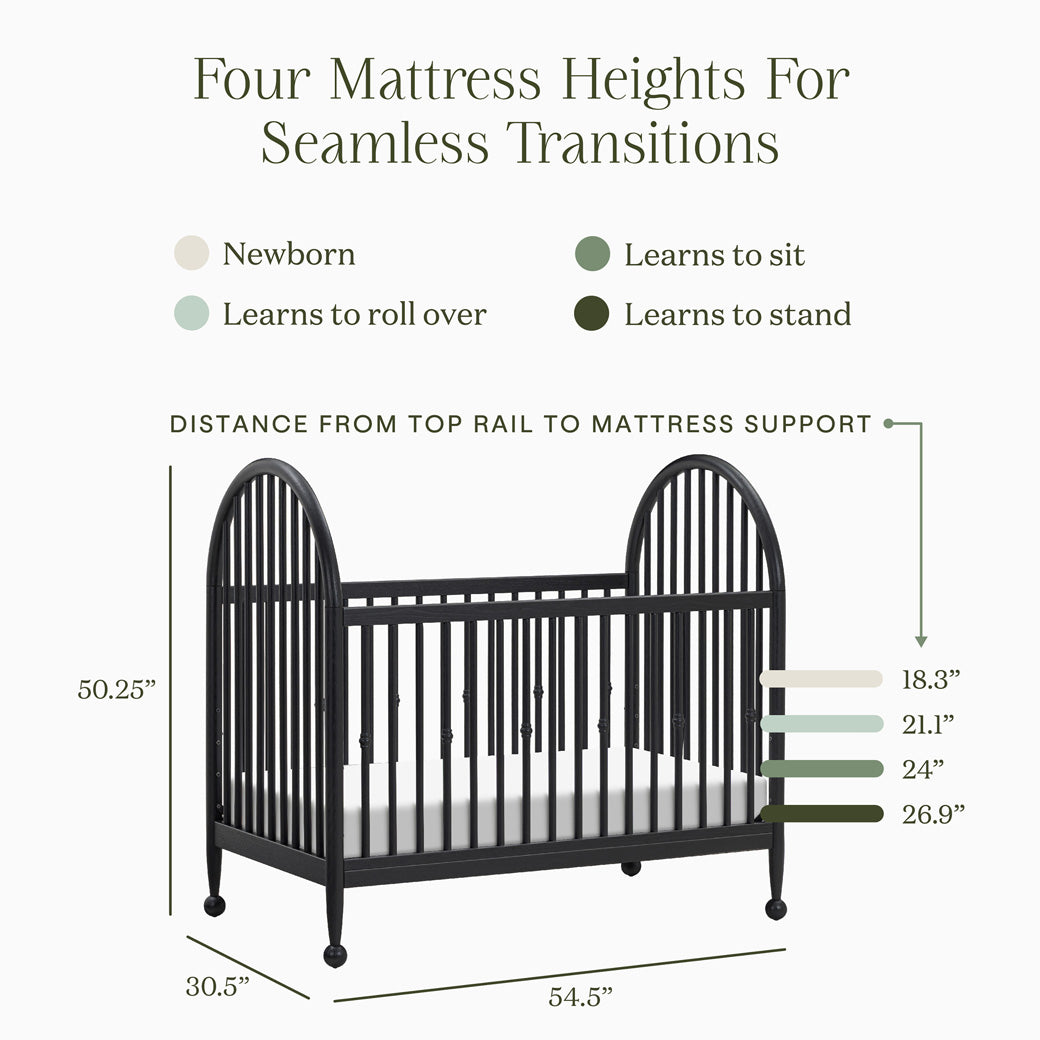 Alouette 3-in-1 Convertible Spindle Crib