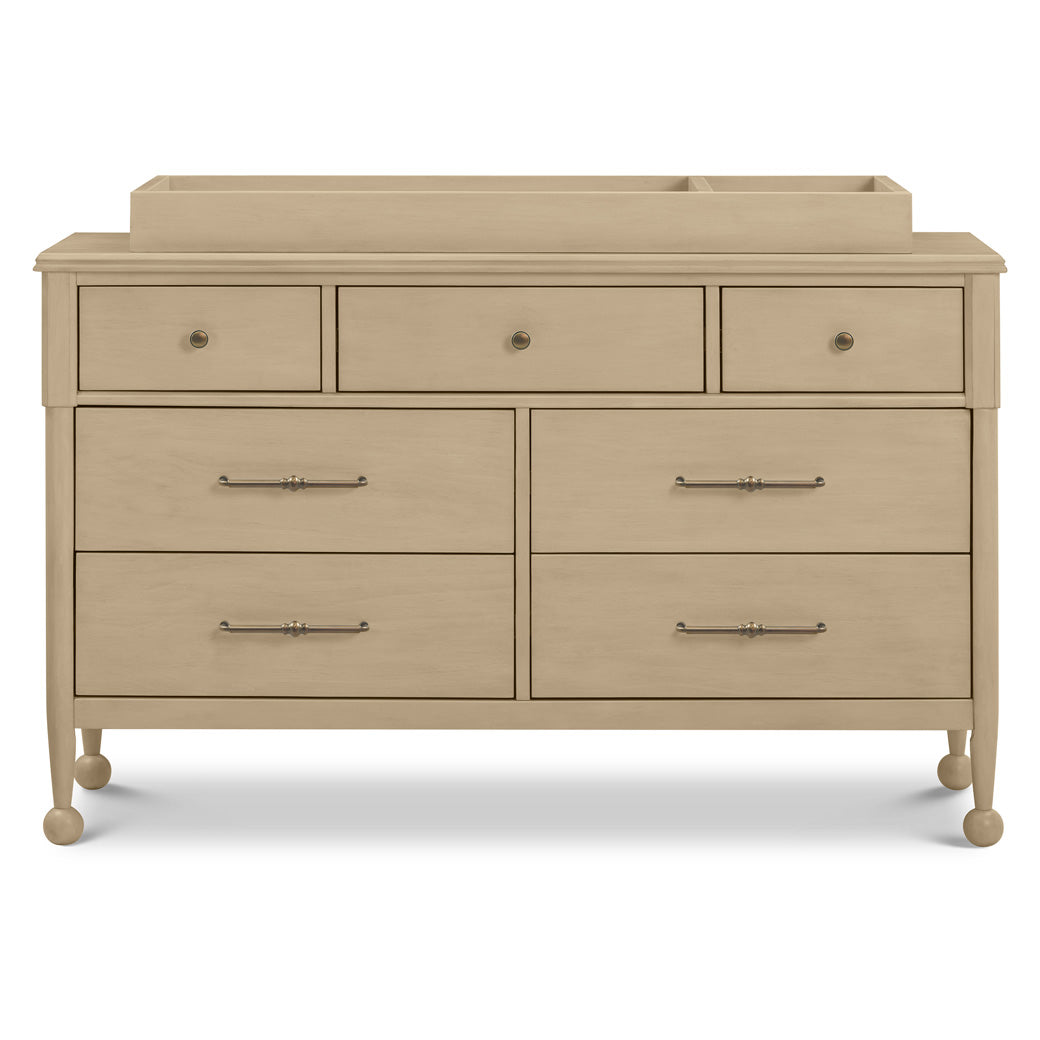 fully assembled dresser Eloise 7 Drawer Assembled Dresser French Sage and Performance Sand Eco-Weave