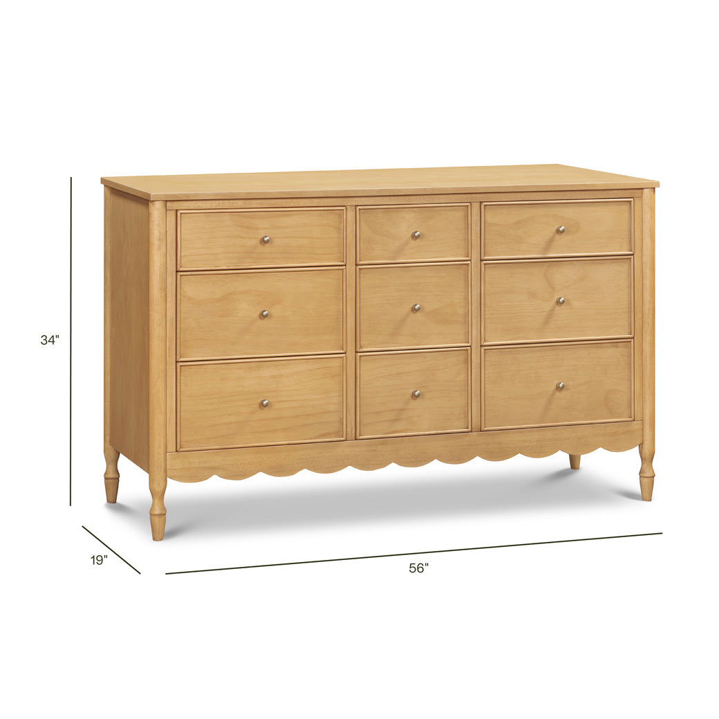 Ambrosia 9-Drawer Assembled Dresser Color: Honey Ambrosia 9-Drawer Assembled Dresser Color: Honey
