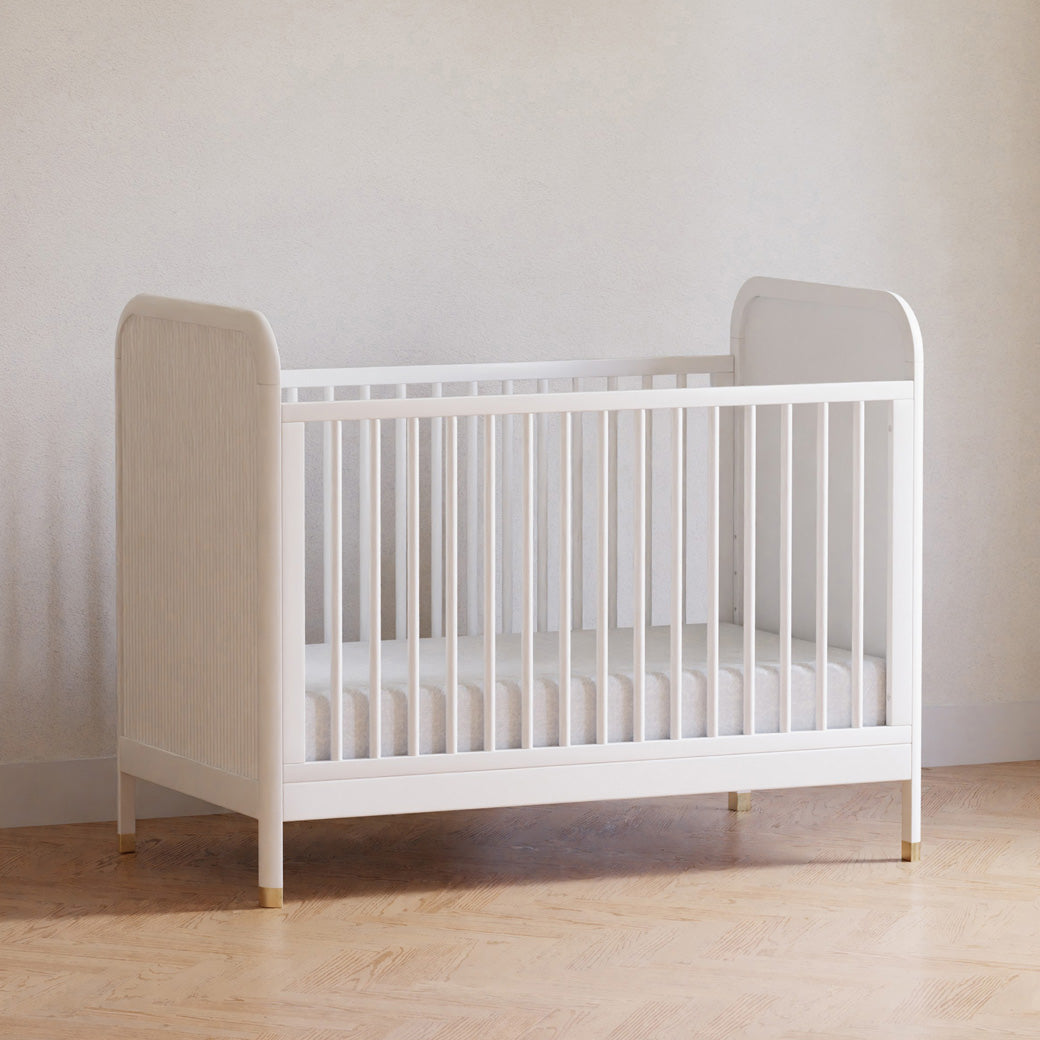 Namesake Brimsley 3-in-1 Convertible Crib in a white-wall room in -- Color_Warm White