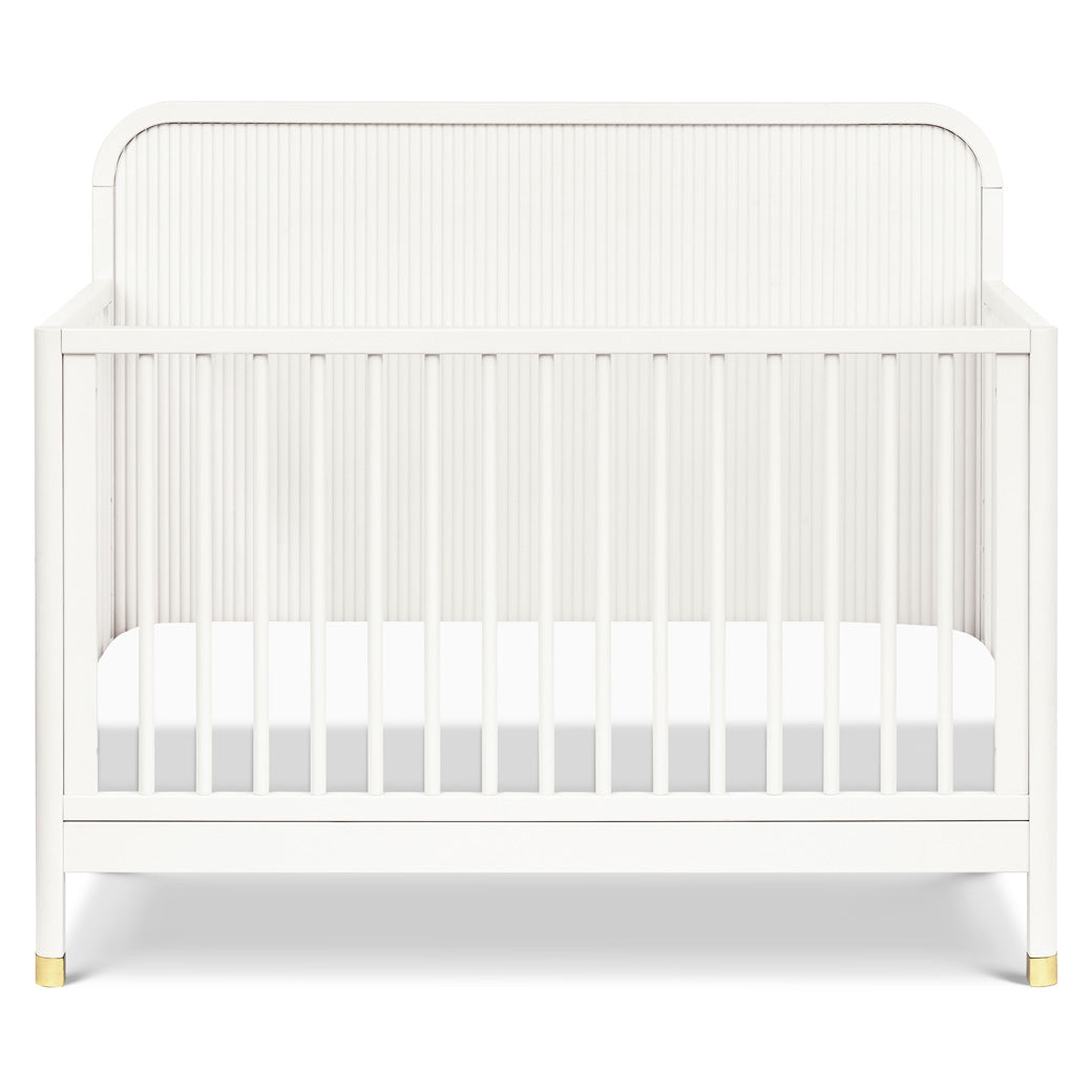 Front view of Namesake Brimsley 4-in-1 Convertible Crib in -- Color_Warm White