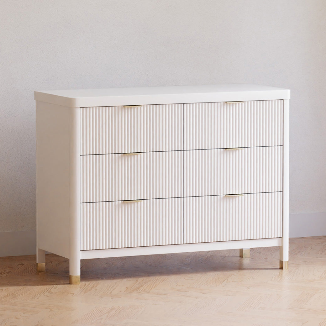 Namesake Brimsley 6-Drawer Dresser in a white-wall room  in -- Color_Warm White