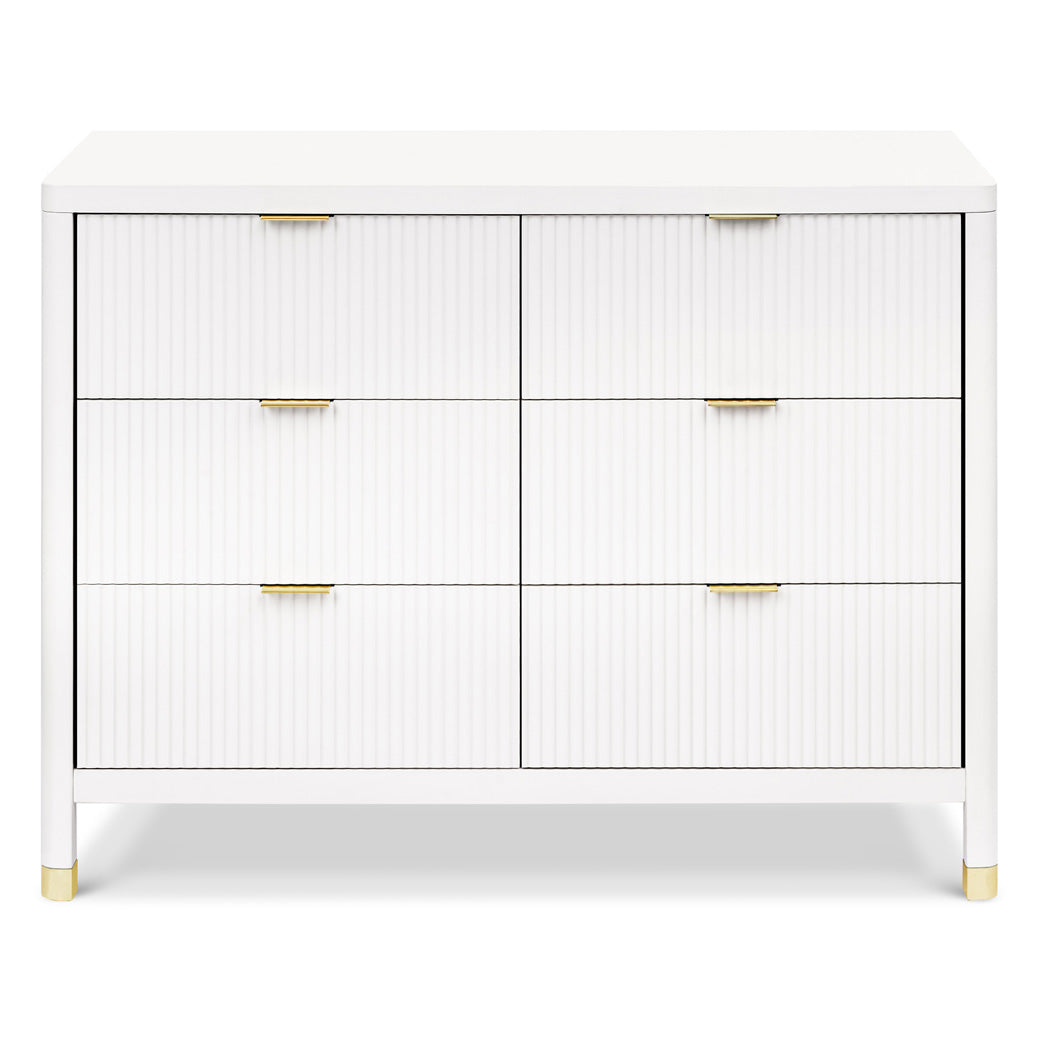 Front view of Namesake Brimsley 6-Drawer Dresser in -- Color_Warm White
