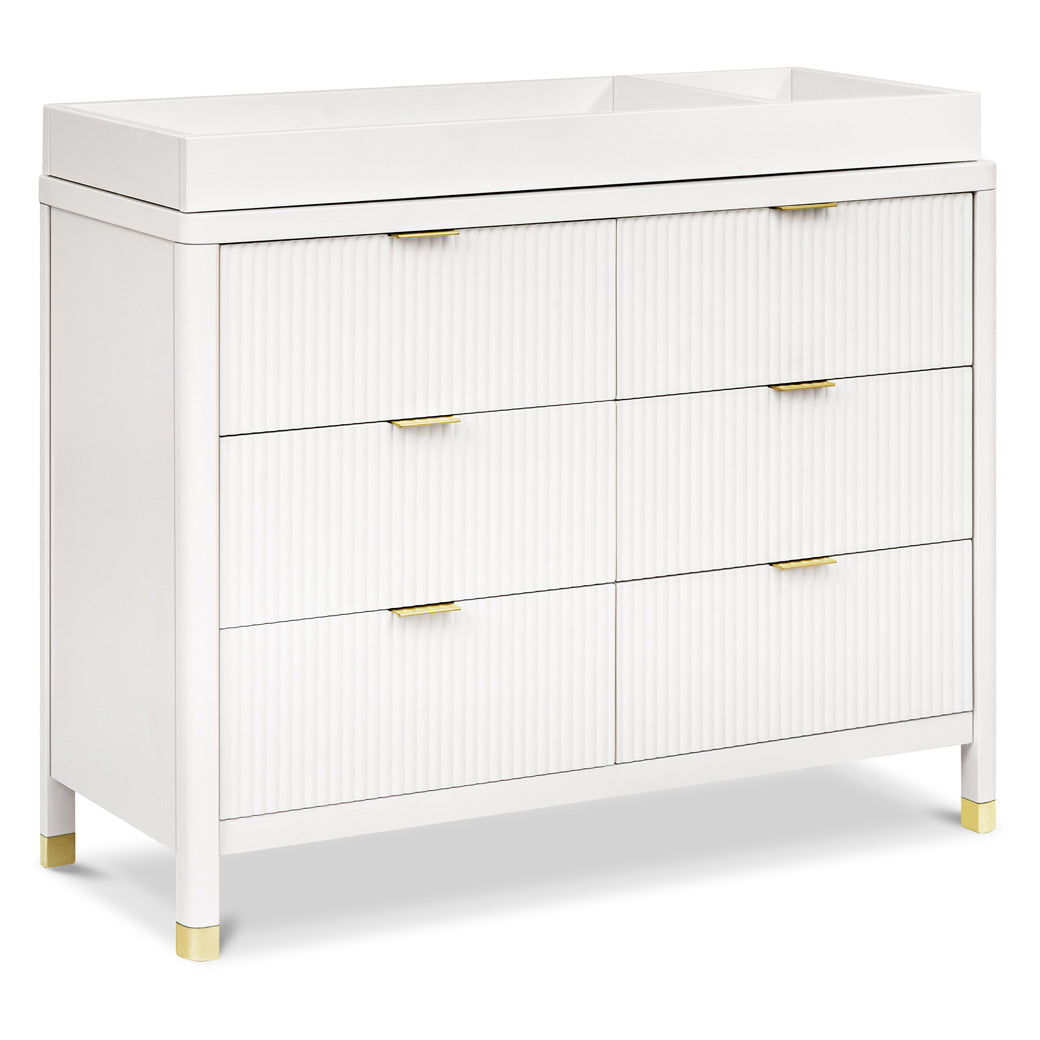Namesake Brimsley 6-Drawer Dresser with changing tray in -- Color_Warm White