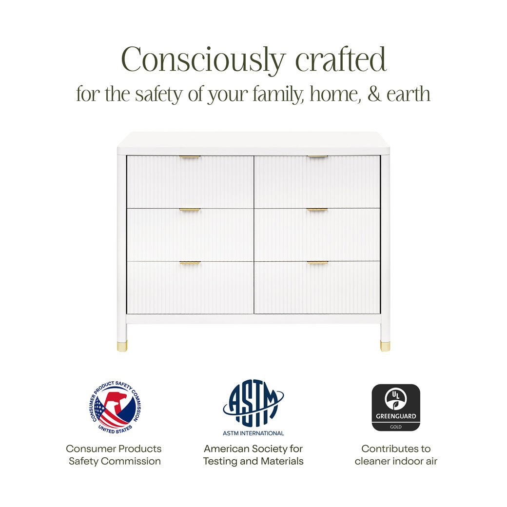 Certifications of Namesake Brimsley 6-Drawer Dresser in -- Color_Warm White