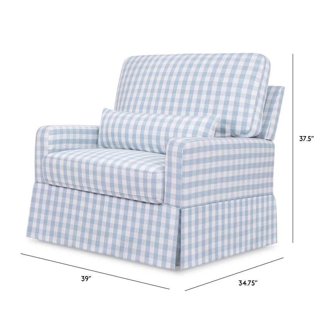 Crawford Pillowback Chair-And-A-Half Comfort Swivel Glider