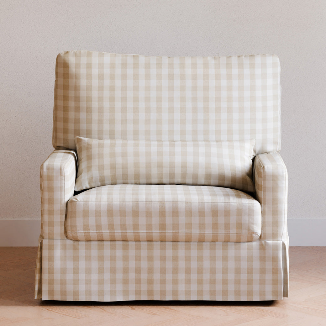 Crawford Pillowback Chair-And-A-Half Comfort Swivel Glider