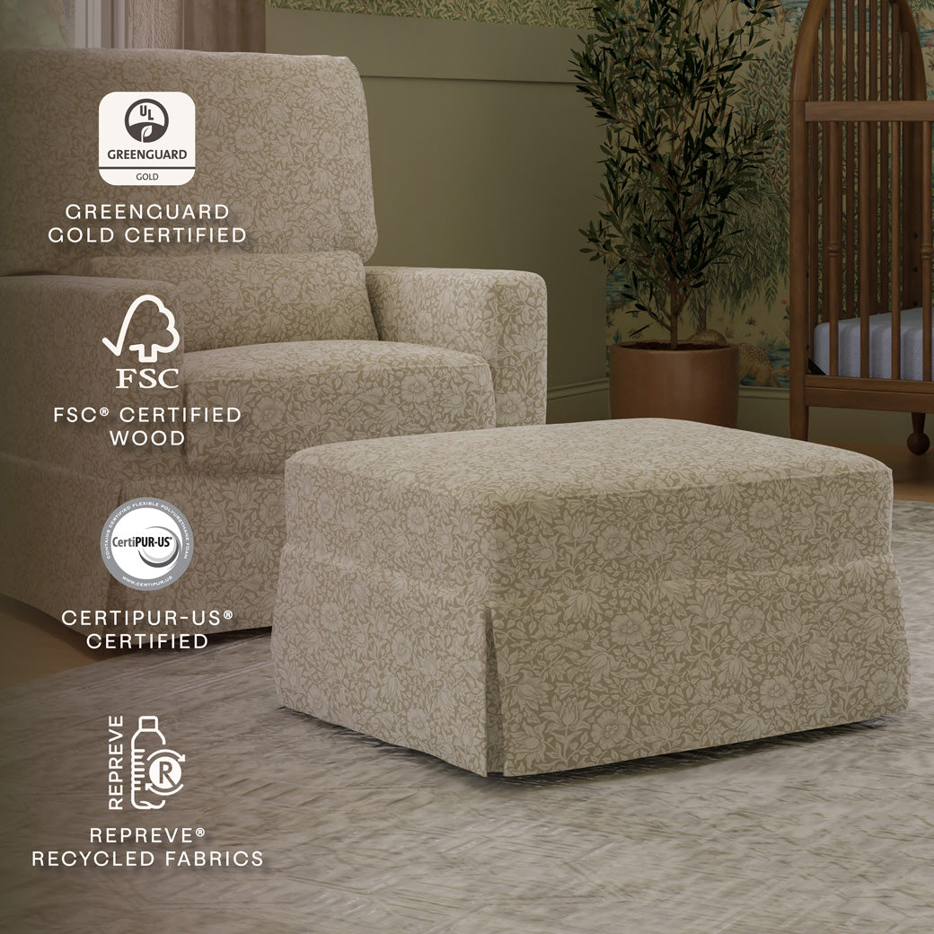 Crawford Gliding Ottoman