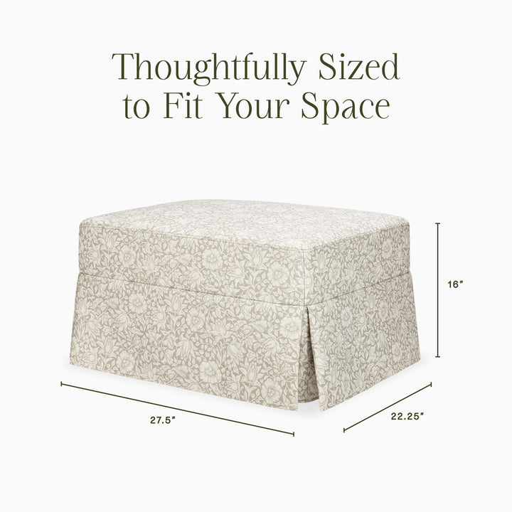 Crawford Gliding Ottoman