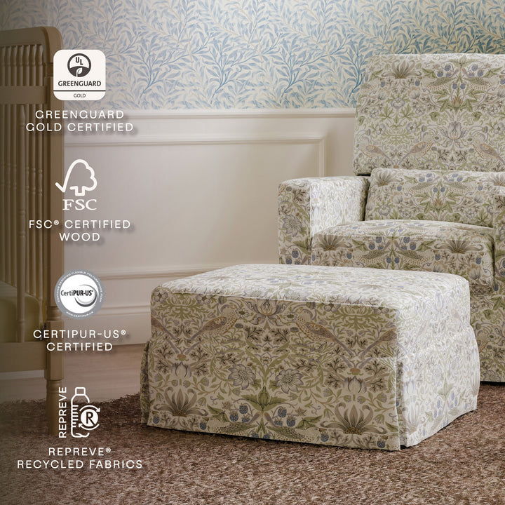 Crawford Gliding Ottoman