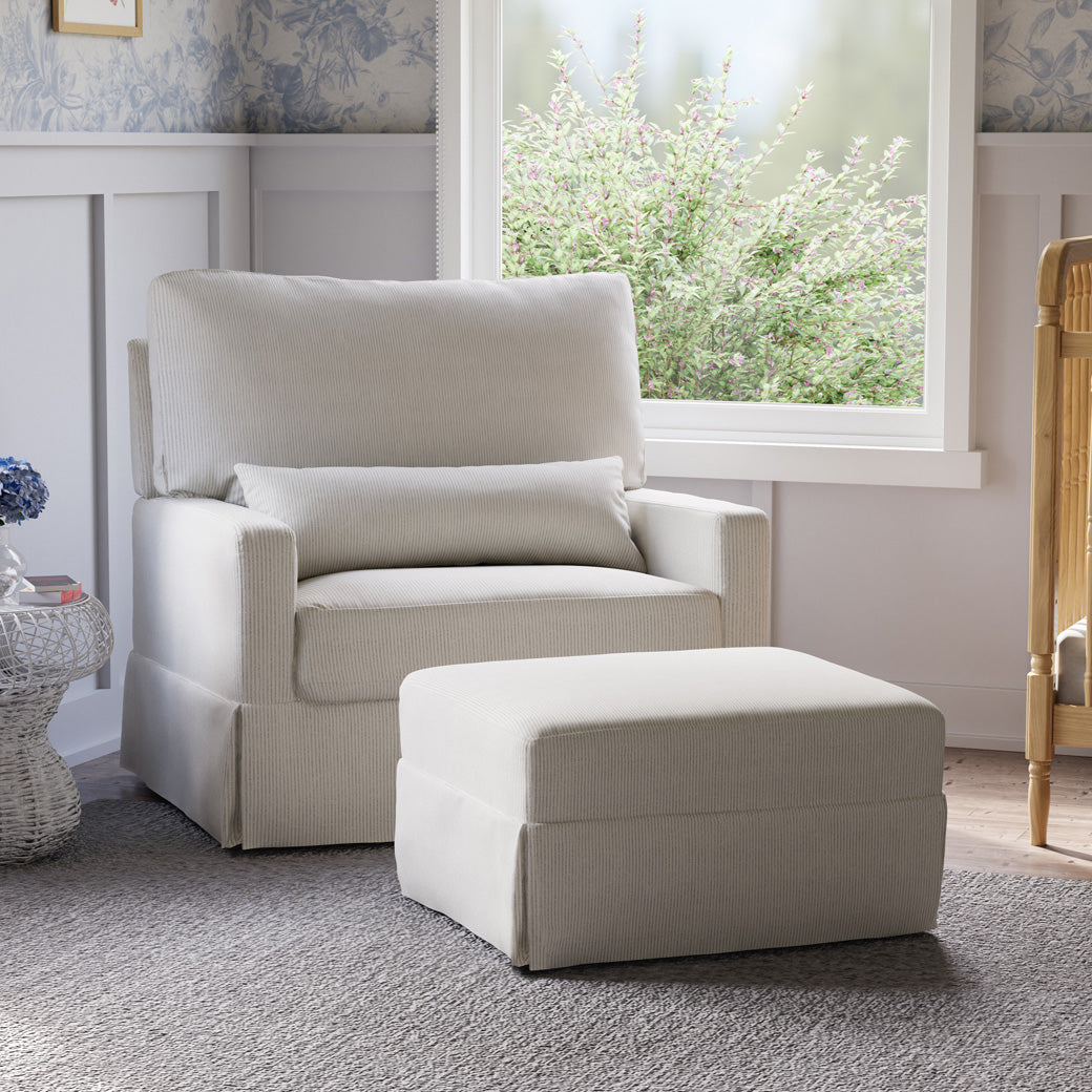 Namesake Crawford Pillowback Chair-And-A-Half Comfort Swivel Glider ...