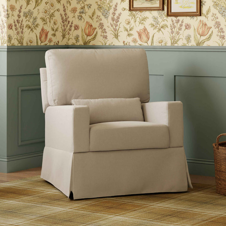 Crawford Pillowback Comfort Swivel Glider