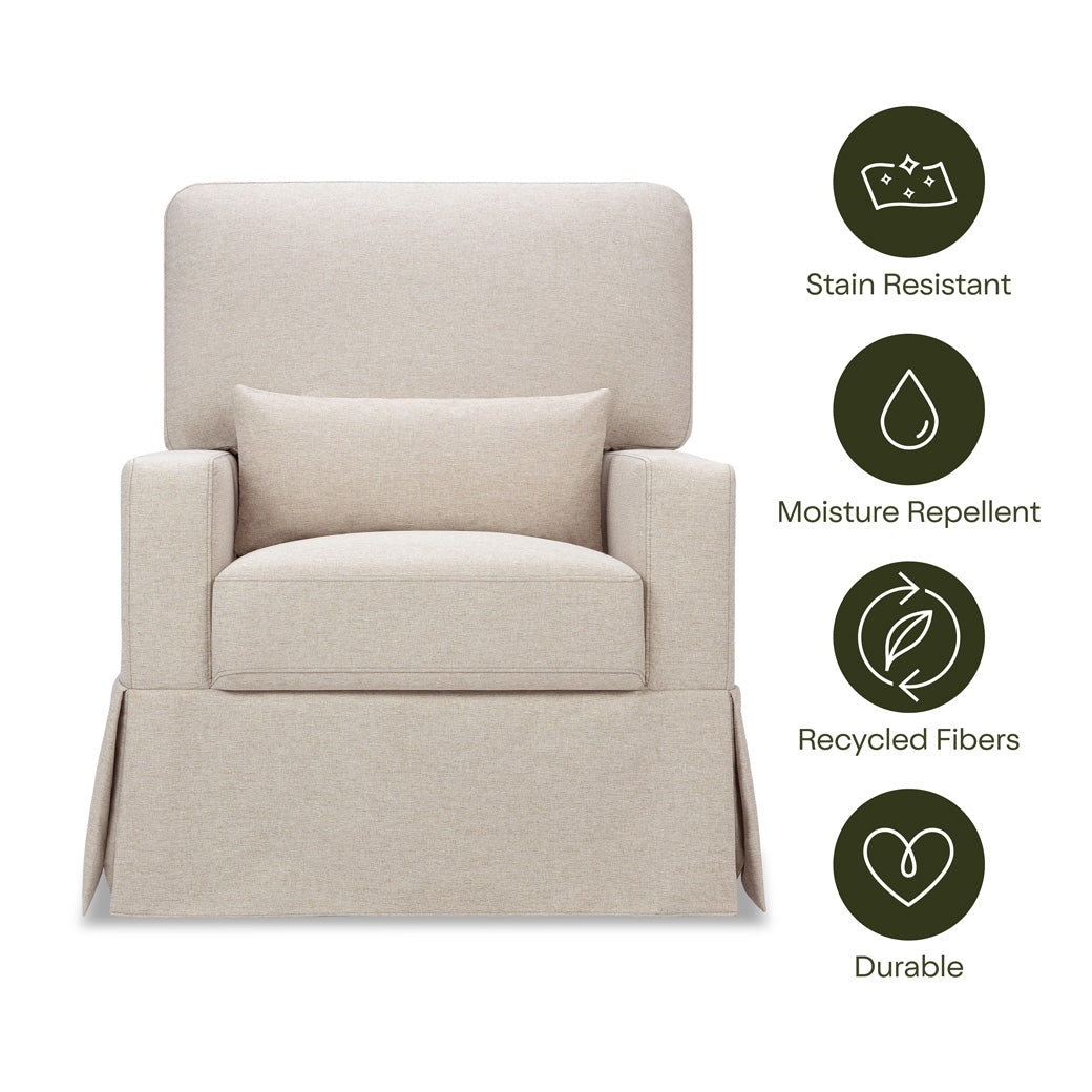Crawford Pillowback Comfort Swivel Glider