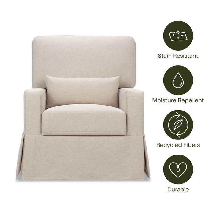Crawford Pillowback Comfort Swivel Glider