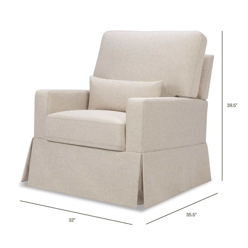 Crawford Pillowback Comfort Swivel Glider